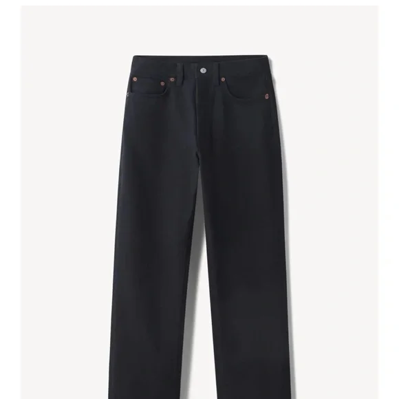 Buck Mason Black Straight Leg Jeans - Picture 2 of 6